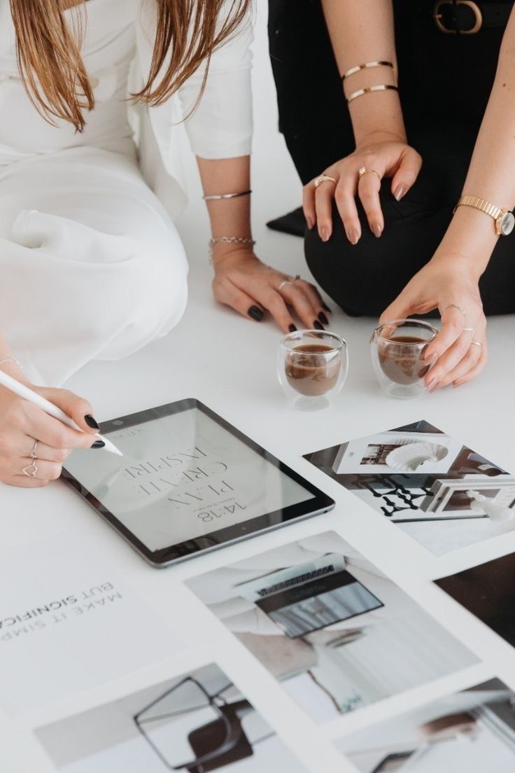 A creative team planning a campaign together